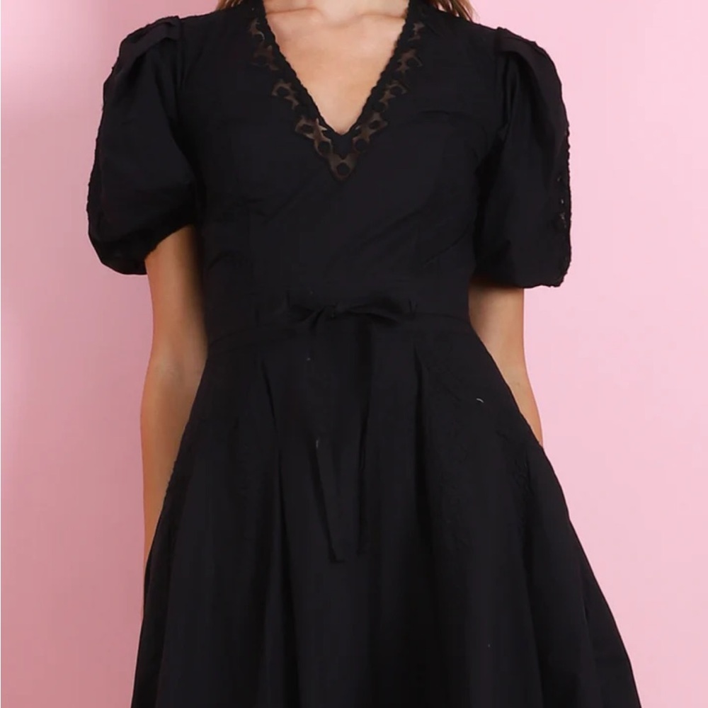 Ulla Johnson Camila Black Mini Dress - Picture 2 of 16